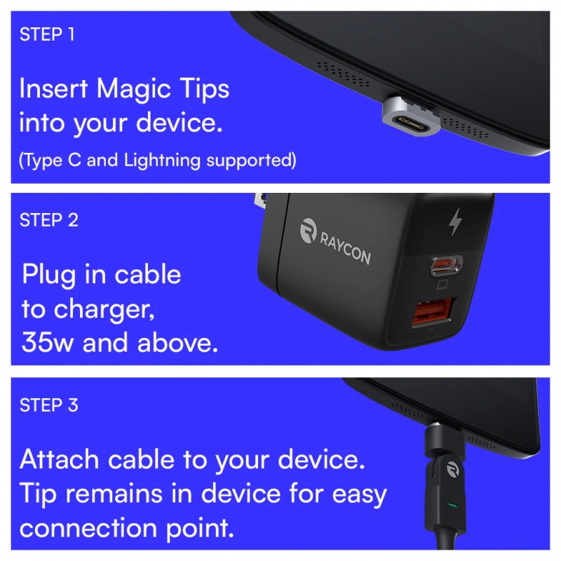 Raycon The Magic 180 Cable Sininen | 4325-SPWCO